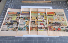 Lot of 3 Dallas by Jim Lawrence Drawn by Ron Harris, Sunday comic Strips 1981