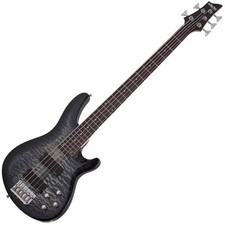 Schecter C-5 Plus 5 String Bass Guitar - Char...
