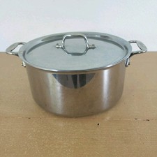 All Clad Stainless Steel 8 Qt Stock Pot With Lid Made In USA