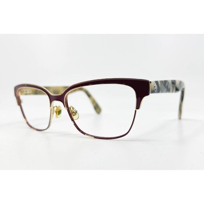 Kate Spade Eyeglasses Women Burgundy Gold Ladonna 0S3X 53-15-140