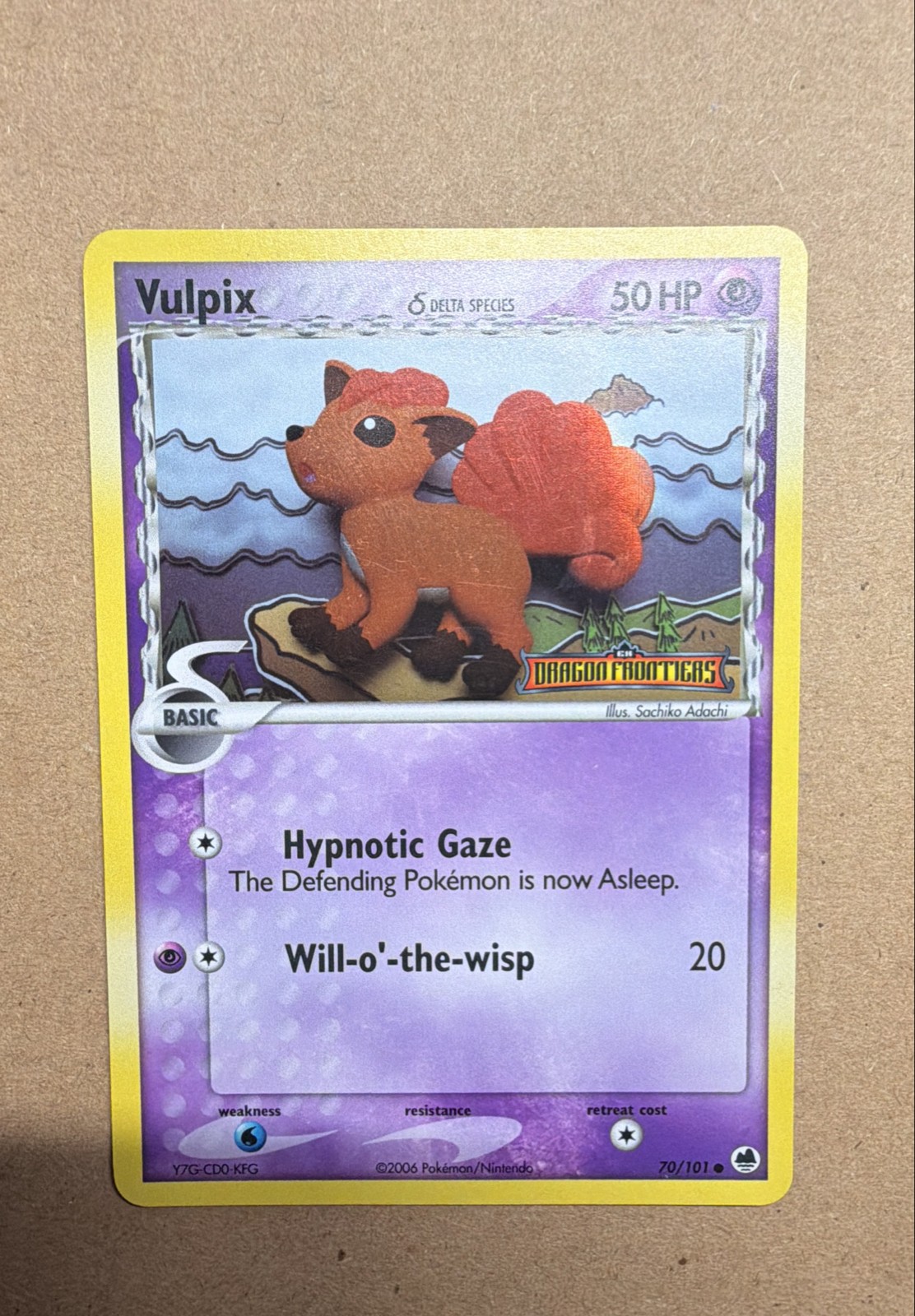 Vulpix (Delta Species) 70/101 Dragon Frontiers Reverse Holo
