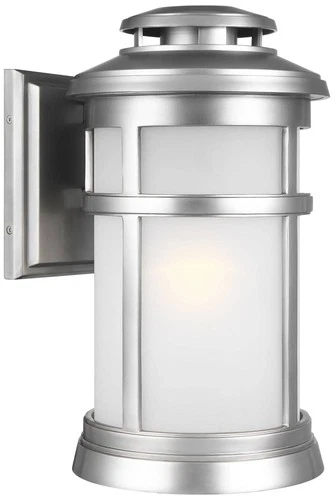 Generation Lighting Newport 16" Brushed Steel Outdoor Wall Light - Picture 1 of 2