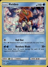 Keldeo Holo Rare Shining Legends 26/73 Water Pokemon Card