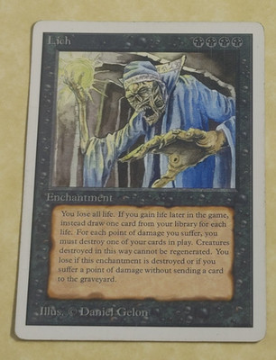 LICH MPHP -- Unlimited MTG -- See Photos