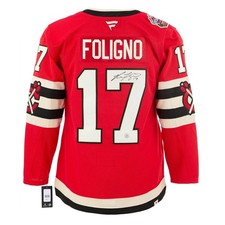 Nick Foligno Autographed Chicago Blackhawks Winter Classic Fanatics Premium Jers