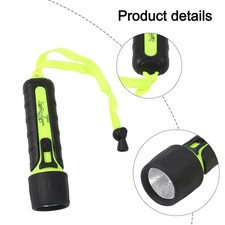Diving Flashlight Torch 15.2x4.2cm 8000LM Fluorescent Green LED Lamp Light