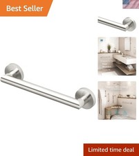 Glam 12" Grab Bar, Satin Nickel/ADA Compliant Safety Stainless Steel Grab Bar...