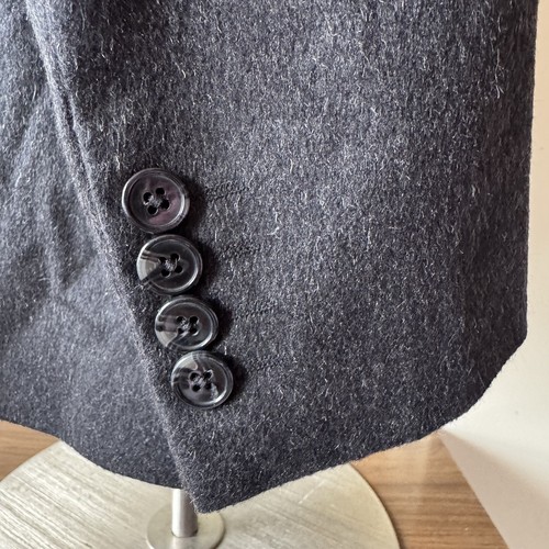 The Mens Store at Bloomingdales Blazer Mens 38R Gray Regular Fit Cashmere Jacket - Picture 15 of 16