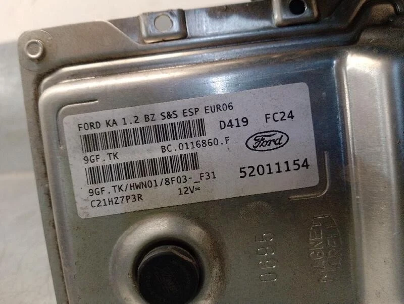 52011154 centralina motore per FORD KA (RU8) 1.2 2008 5192926 - Immagine 4 di 4