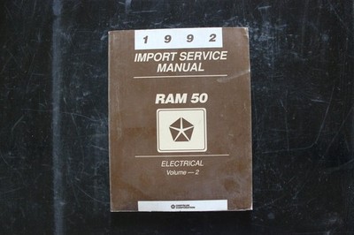 Chrysler RAM 50 Service Manual 1992 Electrical Volume 2 Import