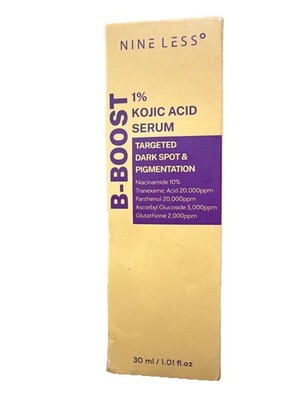 NINE LESS ~ B-BOOST KOJIC ACID SERUM ~ 1.01 OZ