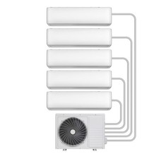 electriQ iQool Multi-Split 5 x 12000 BTU Smart Wall Mou IQool-5MS12k12K12K12K12K