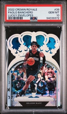 2022 PANINI CROWN ROYALE LUCKY ENVELOPES #39 PAOLO BANCHERO 5/8 PSA 10