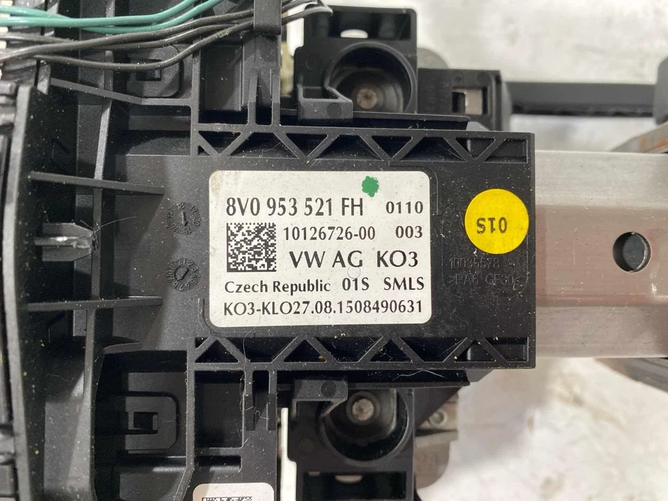 Audi S3 2015 2016 columna de dirección con eje e interruptores 5Q0419502AC 5Q0953549E (L) Foto 3 de 4