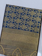 Designer Sari Bollywood Bridal Silk Saree Blouse South Indian Ethnic Ready Made
