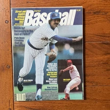 1982 Street and Smiths Baseball Yearbook. Rollie Fingers.  Milwaukee Brewers. 