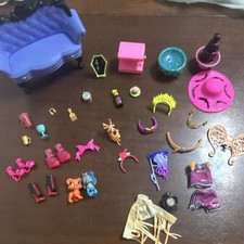 Monster High Doll Clothing Shoes Accessories Furniture Lot Multicolor Dress