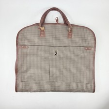 London Fog Wembley Brown Houndstooth Travel Garment Bag style #8000