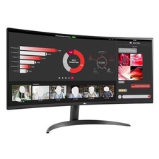 LG 34" Curved Ultrawide WQHD 3440 x 1440 Monitor, Black