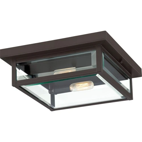 Quoizel WVR1312 Westover 2 Light 12"W Flush Mount Ceiling Fixture - Bronze - Picture 1 of 12