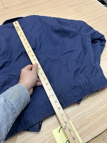 Vintage Walls Cropped Insulated Work Jacket Workwear 2 Pocket Detroit Size M image 7