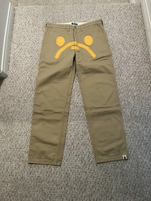Купить bape milo face denim pants a bathing ape nigo size s