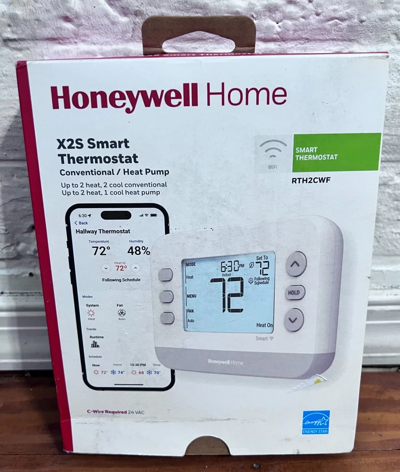 Honeywell Home X2S Smart Thermostat, Conventional/Heat Pump, Wi-Fi Thermostat - Image 2 of 4