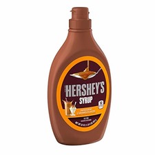 HERSHEY'S Syrup 3.67 Ounce Pack of 6 Rich Caramel Flavor Topping and Mixing