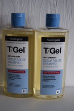 Image of Neutrogena T/Gel Scalp Relief Anti-Dandruff Shampoo 2 x 250ml NEW