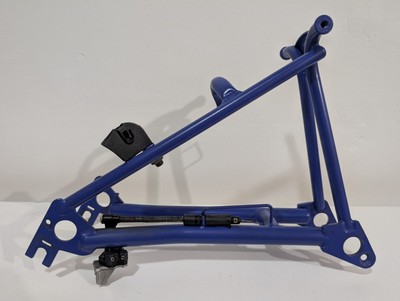Original Brompton Hinterbau und Gabel - Piccadilly Blue
