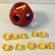 Vintage Tupperware SHAPE-O-BALL Classic Tupper Toys Shape Sorter 100 COMPLETE