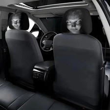 Halloween Horror Face Car Headrest Covers Universal Elastic Seat Covers 2Pcs