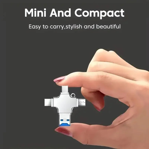 4-in-1 Micro SD Card Reader for iPhone iPad Macbook TYPEC Memory Card Reader - 第 4/7 張圖片