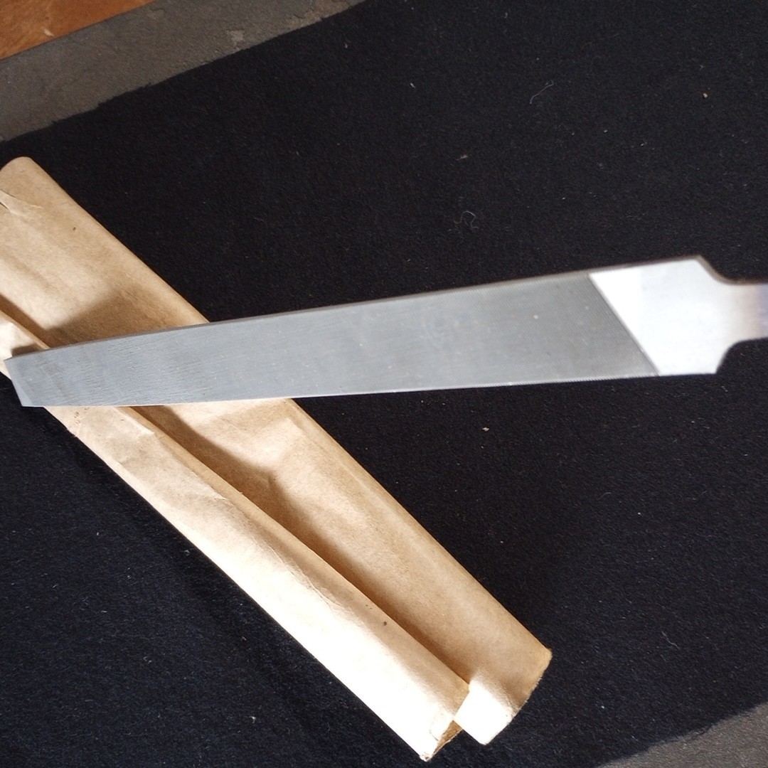 1 Vintage Johnson Bastard Flat Hand File 10"  Length Made In USA NOS