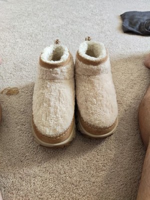 UGG NATURAL VENTURE DAZE ULTRA MINI COZY PLATFORM BOOTS, WOMEN US 10/ MEN 9 NIB