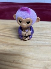 Fingerlings Interactive Glitter Baby Monkey Toy Purple Charli 2022 WOWEE Collect