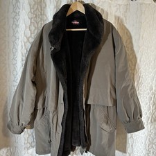Vintage Alorna beige faux-fur-lined Penny Lane style coat Size Large