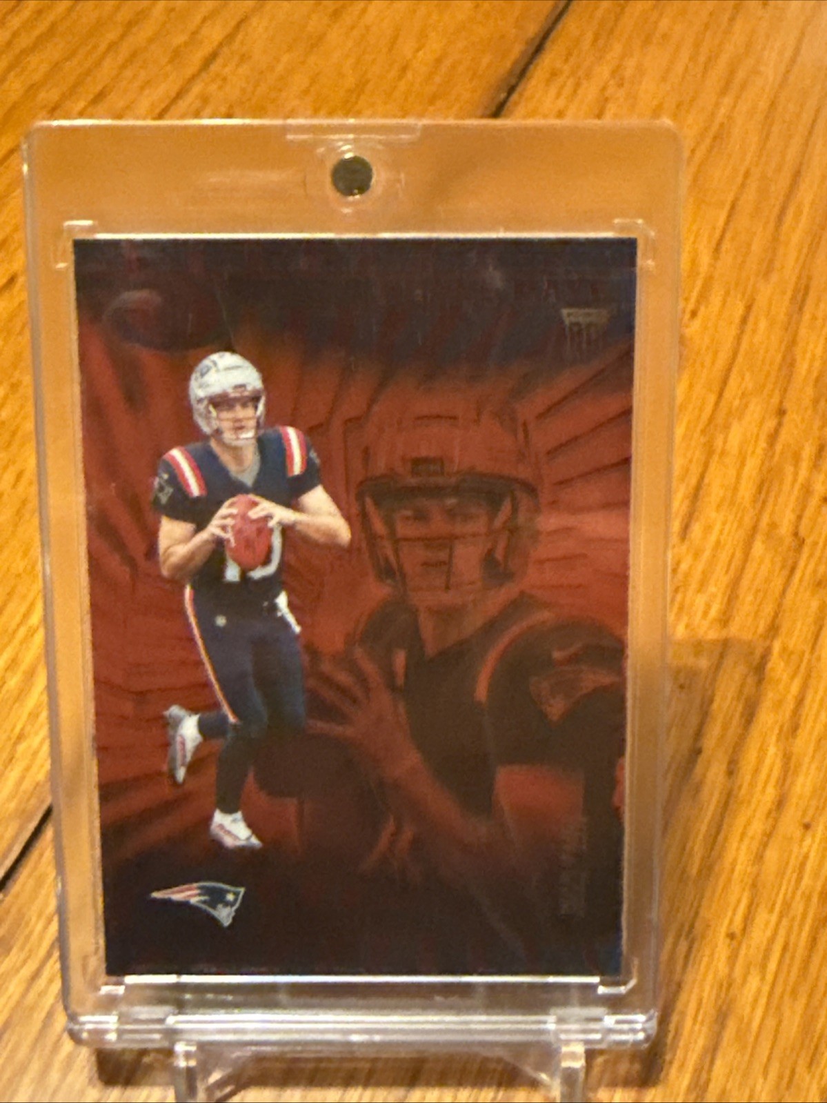 2024 Panini Illusions - Drake Maye #59 Trophy Collection Ruby /125 (RC)