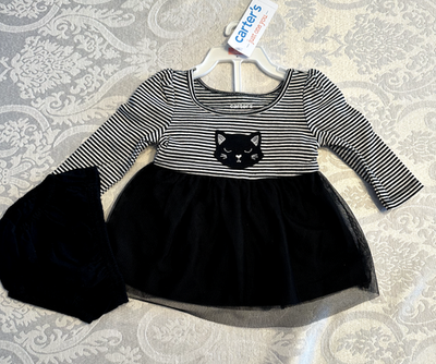 NWT baby girls newborn 0 3 6 9 months CARTERS Black Striped Cat Tutu Dress Set | eBay NWT baby girls newborn 0 3 6 9 months CARTERS Black Striped Cat Tutu Dress Set | eBay