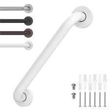 White 12 Inch Shower Grab Bars for Wall Safety Handle for Seniors Elderly NEW