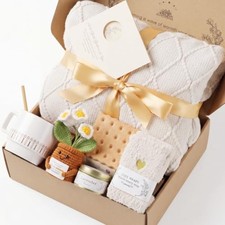 Gift Baskets for Women, Cozy Blanket Gift Box, Get Well Soon Care Package with
