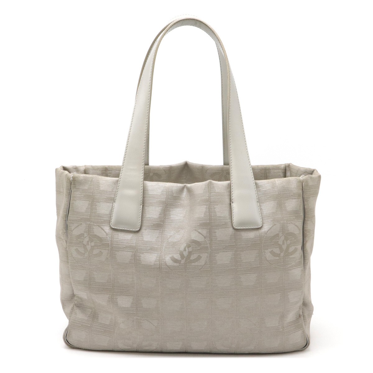 CHANEL Travel Line Tote PM Shoulder Bag in Nylon Jacquard bg25591