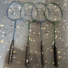 New Sealed East Point Sports Badminton Racquets Set of 4 Rackets 2 Green 2 Blue