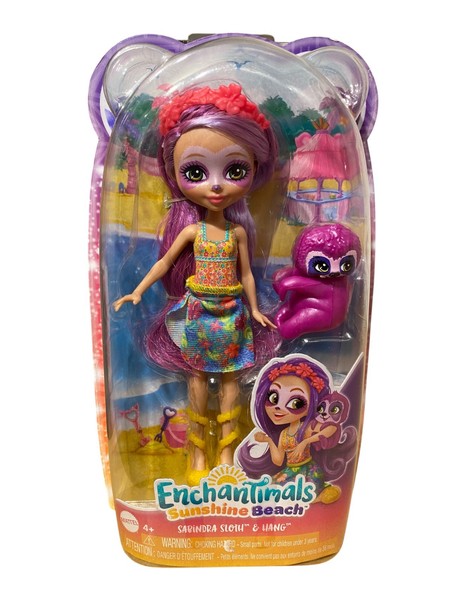 Enchantimals Sunshine Beach Sabindra Sloth & Hang Puppe | HRX82 | Neu & Ovp-image