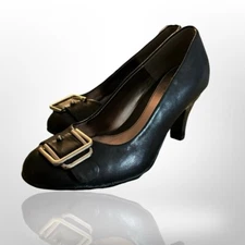 VINTAGE EURO SOFT BY SOFFT BLACK HEELS WOMENS SIZE 6.5B NEW W TAGS
