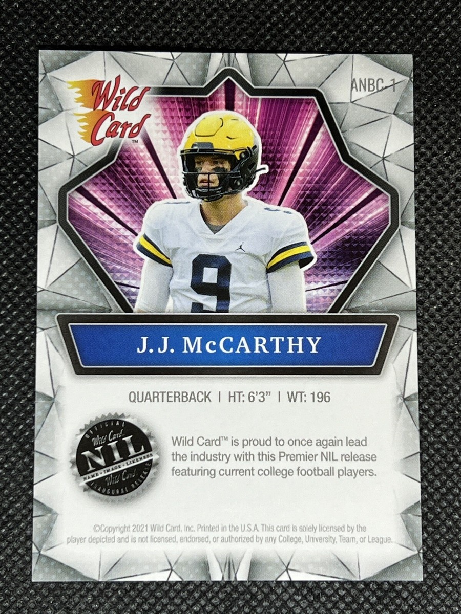 2021 Wild Card Alumination J.J. McCARTHY RC #ANBC-1 Michigan NIL