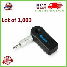 Lot of 1000 Wireless Bluetooth Receiver 3.5mm AUX Audio Stereo Music Car Adapter