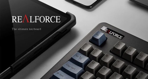 Topre Realforce R3 Keyboard, Grey/Blue, R3HBL3 - Picture 13 of 15