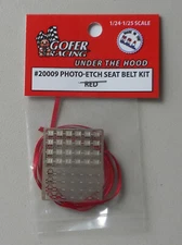 1/24-1/25 Photo-Etch Red Seatbelt Detail Gofer Racing 1:24 1:24 Scale 20009