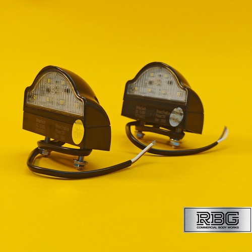 2x Number Plate Light LED 10-30V Light for Trailer Caravan Trucks Ifor Williams - Picture 4 of 9